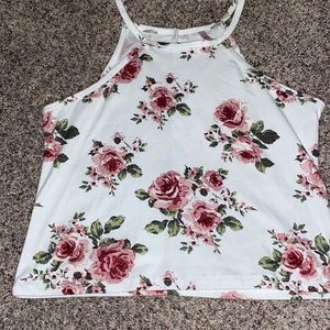 Floral Cropped Tank